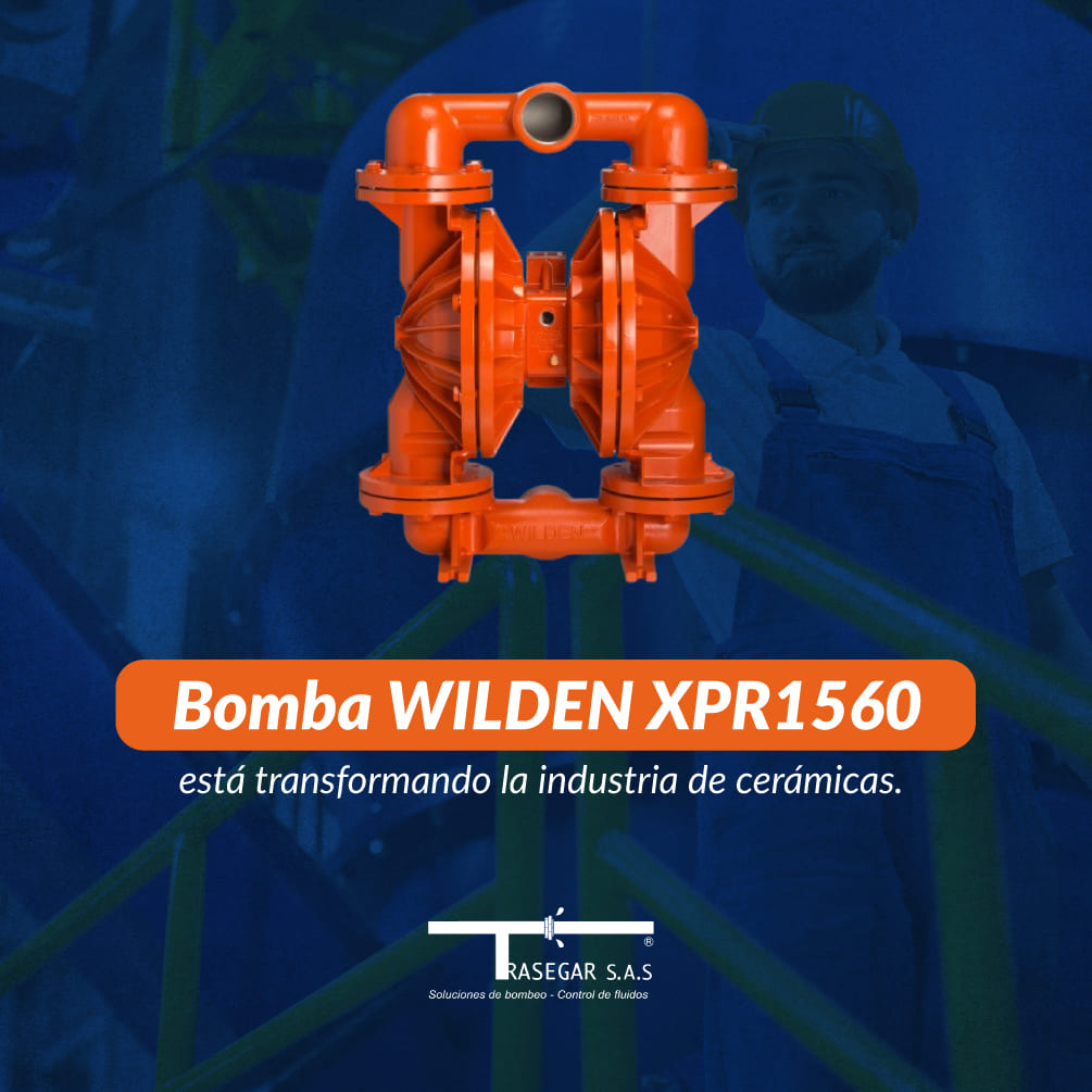 Bomba Wilden XPR1560 está transformando la industria de cerámicas.