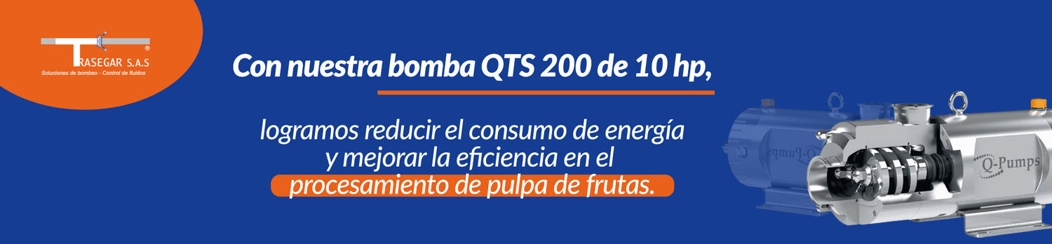 Bomba QTS 200 de 10 hp: Reduce el consumo de energía en procesos de pulpa de frutas