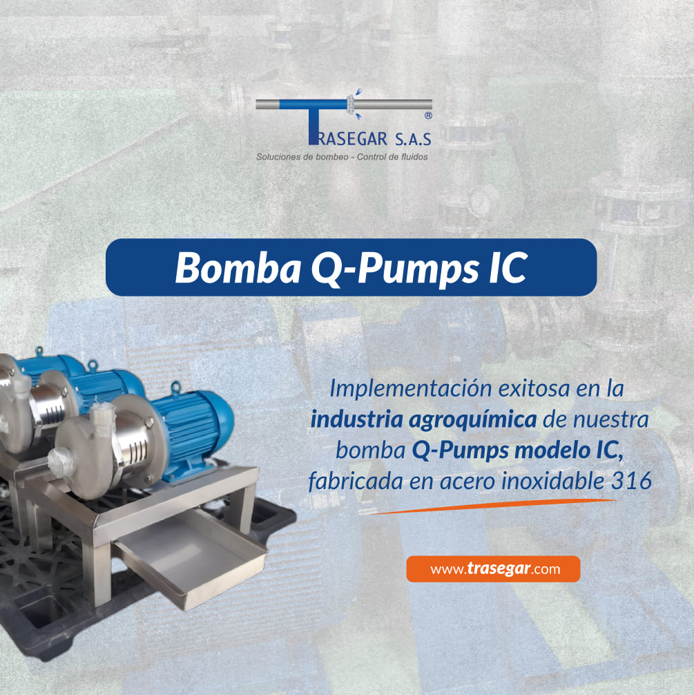 Implementación exitosa en la industria agroquímica de nuestro bomba